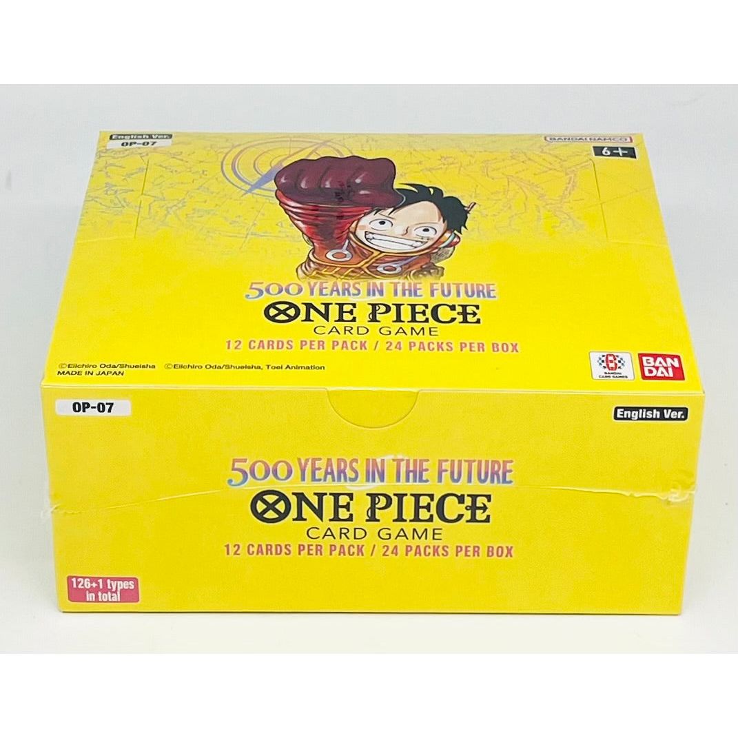 op 07 booster box english ONE PIECE OP07 500 Years In The Future This package includes many ways to strengthen leaders from previous sets One Piece 500 Years in