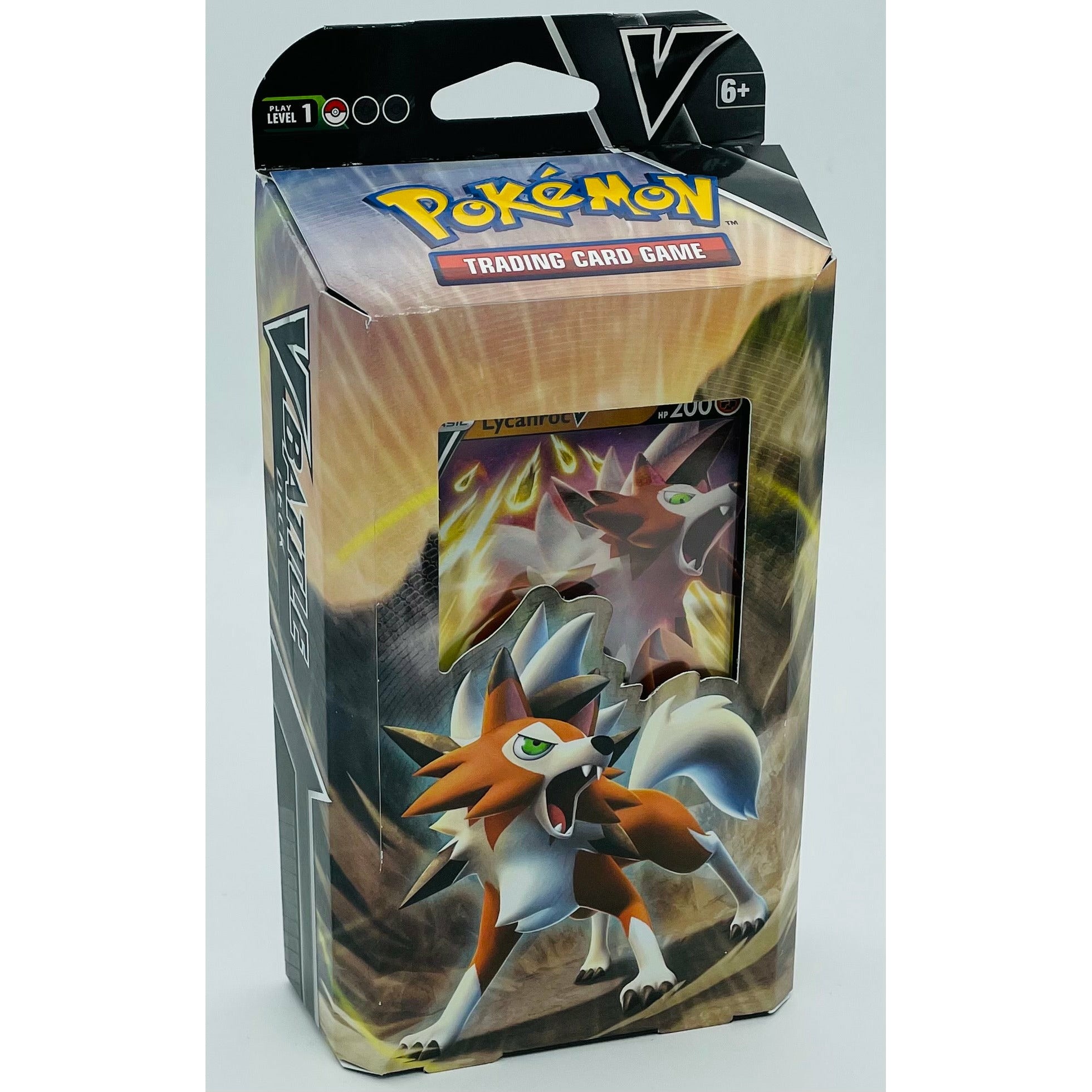 Pokemon Lycanroc V Battle Deck Theme 60 Cards, Coin and Deck Box New, Sealed