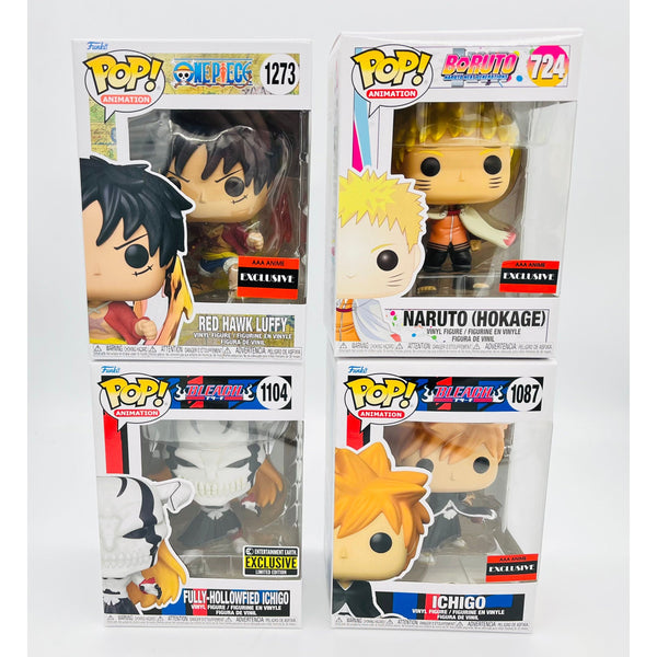 Funko Pop! Exclusive Anime Collection, Lot of 4 Funkos