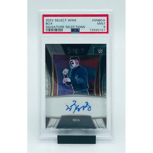 2022 Panini Select WWE Boa Signature Selections PSA 9