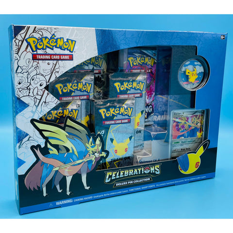 Pokemon TCG: Celebrations Deluxe Pin Collection - 25th Anniversary - Sealed Box
