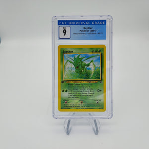 Pokemon Scyther - Neo Discovery 1st Edition - 46/75 Graded Card CGC - MINT  9