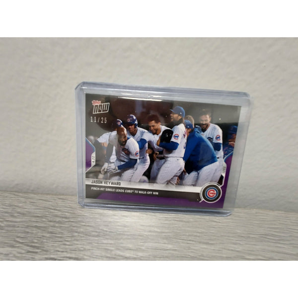 Jason Heyward - 2021 MLB TOPPS NOW Card 115- Purple Parallel #11/25