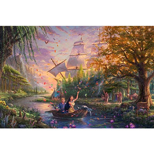Ceaco Thomas Kinkade The Disney Collection Pocahontas Jigsaw Puzzle, 750 Pieces
