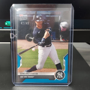 2021 Topps Now Road to Opening Day - Giancarlo Stanton - Blue Parallel #42/49
