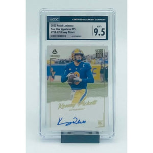 2022 Panini Luminance Football Kenny Pickett Year One Signatures RPS- RC CGC 9.5