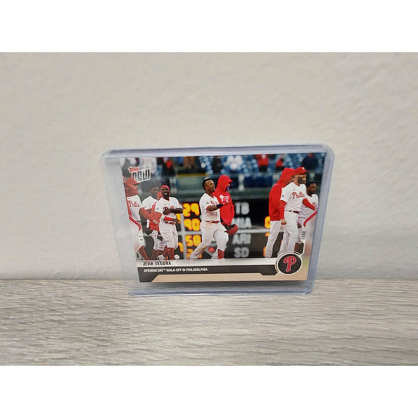 Jean Segura -Opening Day Walk-Off  2021 MLB TOPPS NOW Card 5 - Print Run: 697