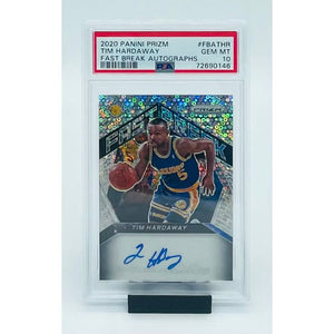 2020 Panini Prizm Basketball Tim Hardaway Fast Break Autographs PSA 10