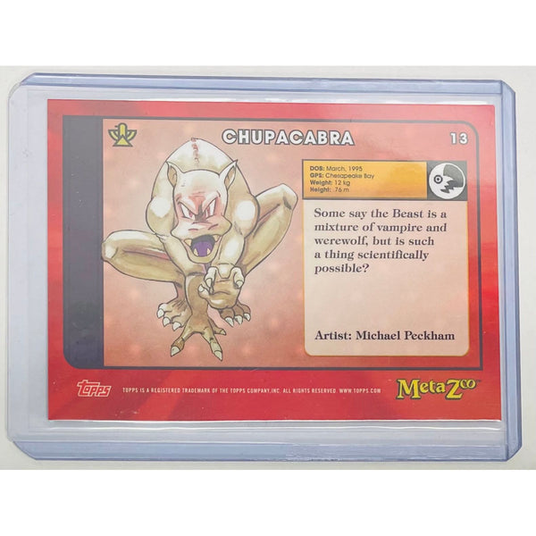 Topps Metazoo Cryptid Nation Series 0 - Chupacabra GOLD Rare #13