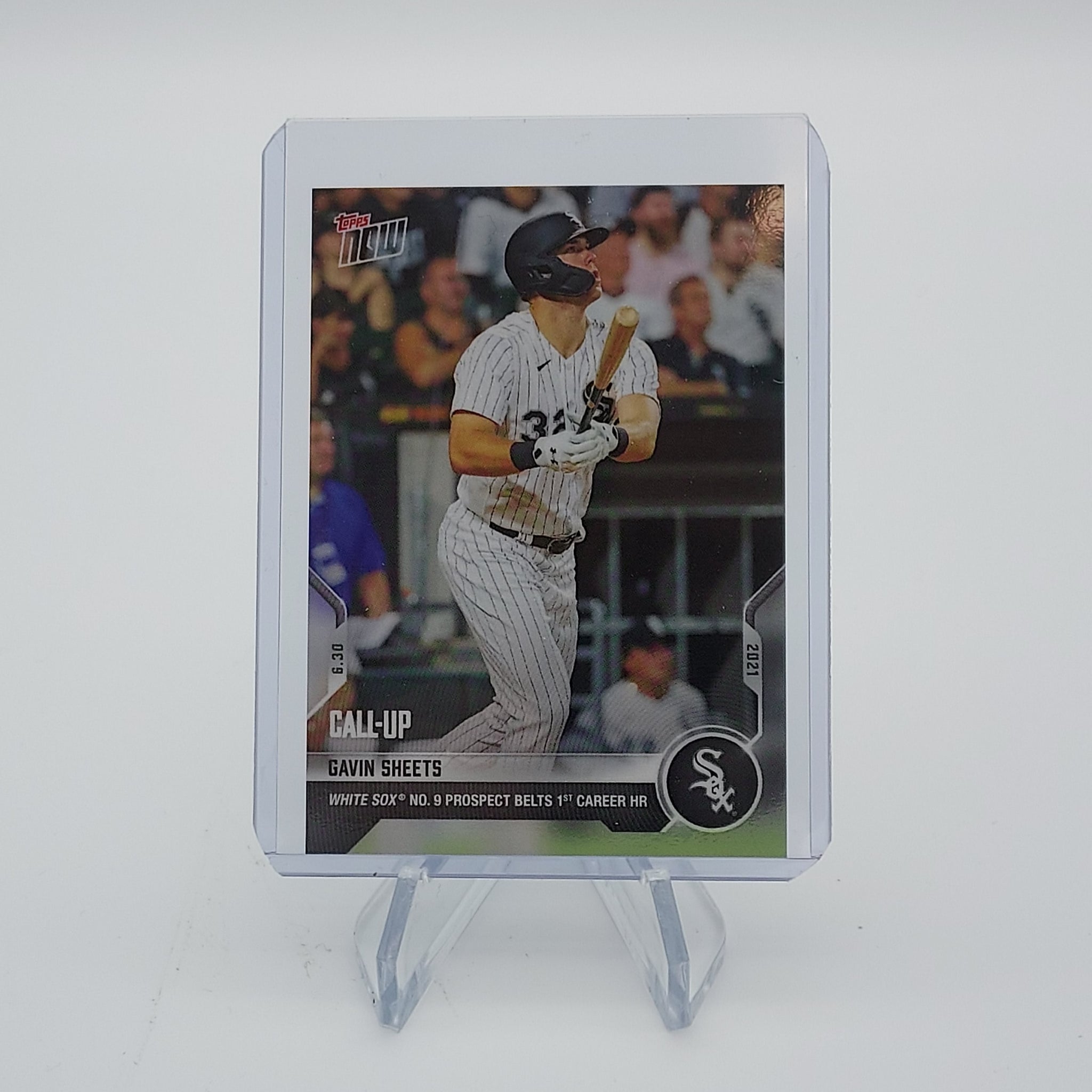 Gavin Sheets Belts1st Career HR! - 2021 MLB TOPPS NOW Card 436 - PR: 985