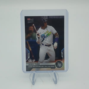 Wander Franco Call-Up - Go-Ahead Triple - 2021 MLB TOPPS NOW Card 589 - PR: 2693