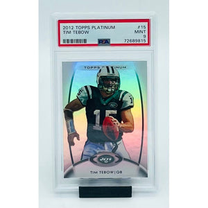 2012 Topps  Platinum Football Tim Tebow Base PSA 9