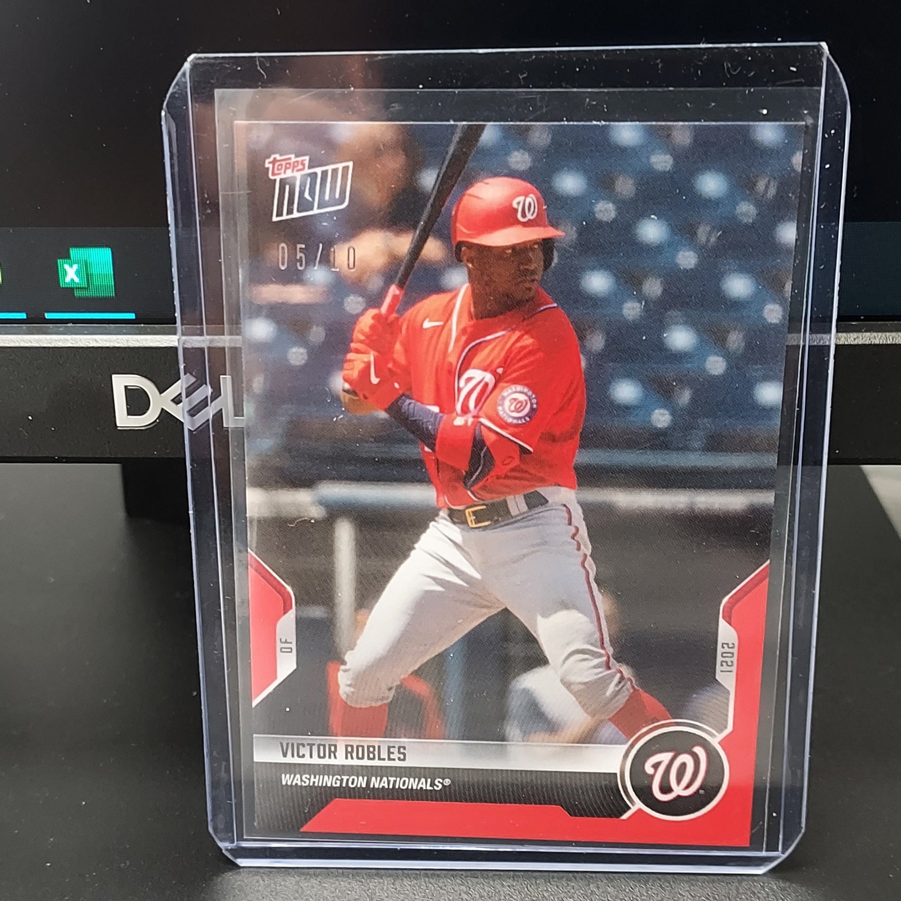 2021 Topps Now Road to Opening Day- Nationals Victor Robles - Red Parallel #5/10