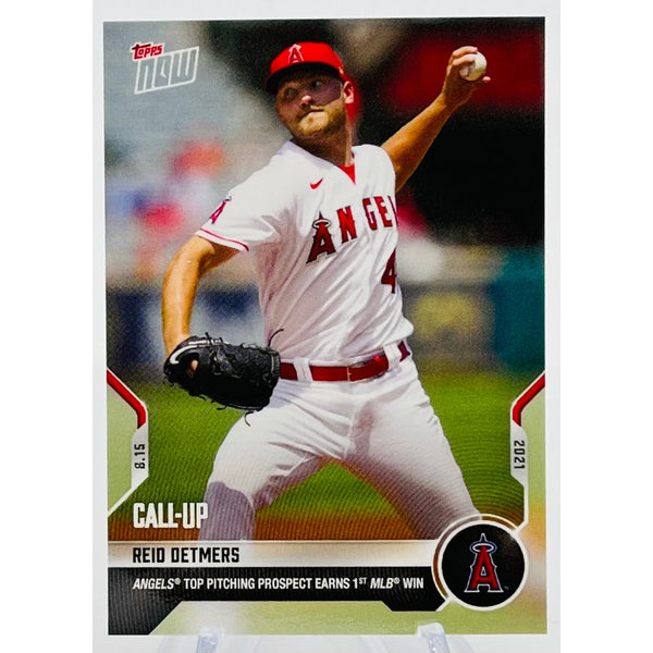 Reid Detmers Angels Top Prospect First Win 2021 MLB TOPPS NOW Call-Up Card #663