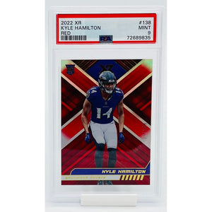 2022 Panini XR Football Kyle Hamilton Red PSA 9
