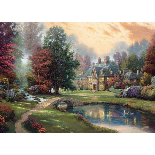 Ceaco Thomas Kinkade - Lakeside Manor Jigsaw Puzzle, 1000 Pieces