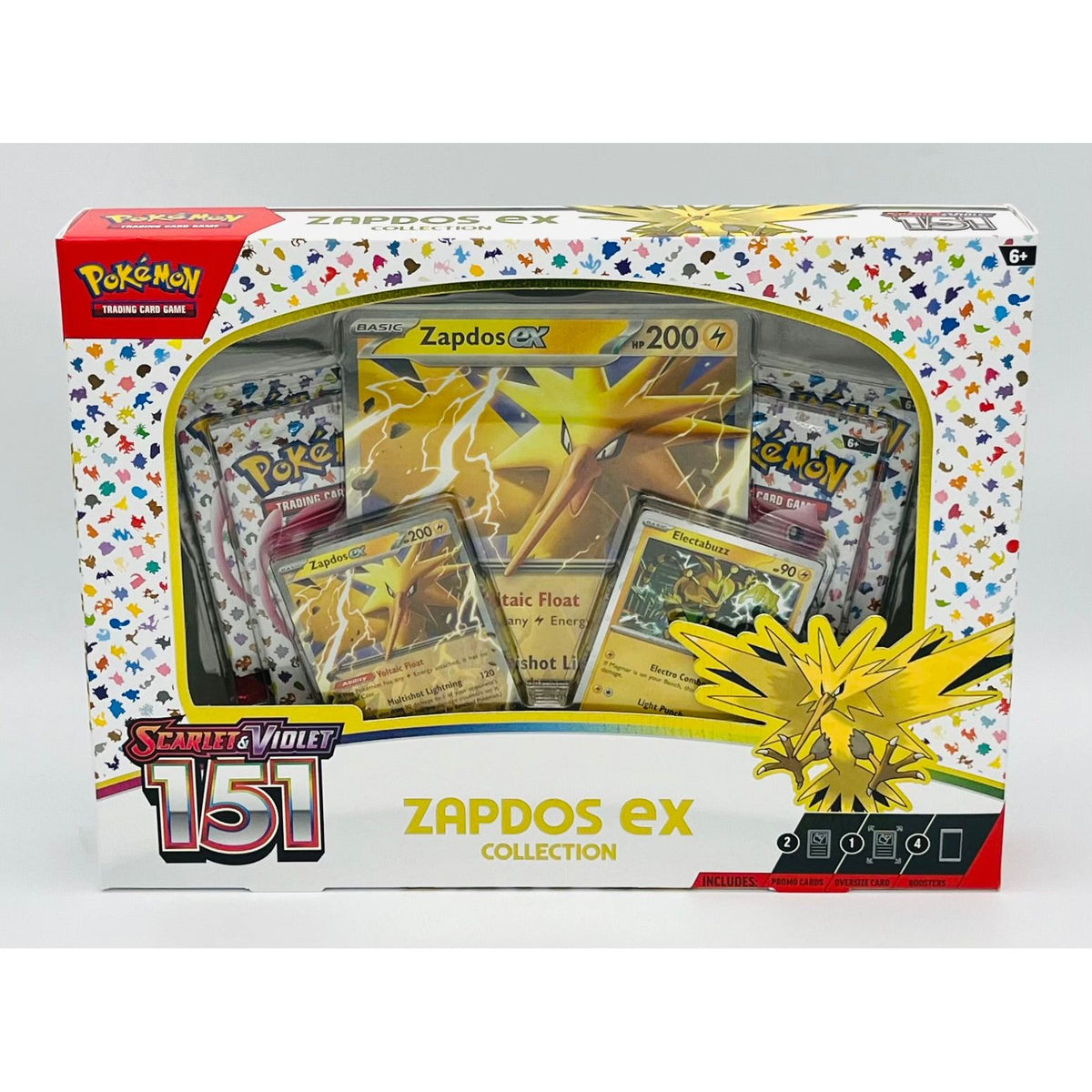 Pokemon TCG: Scarlet & Violet 151 Zapdos EX Box, Factory Sealed ...