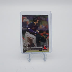 Jarren Duran -1st MLB Hit on 1st Pitch From Cole - 2021 MLB TOPPS NOW Card 517