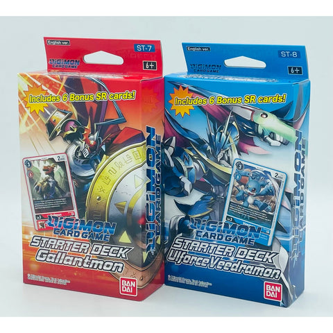 Digimon Card Game - Starter Deck UlforceVeedramon ST-8 & Gallantmon ST-7 Pair