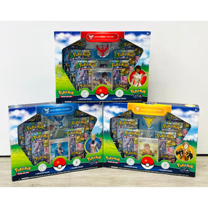 Pokemon TCG: Pokemon GO Team Special Collection Set of 3 Valor, Instinct, Mystic