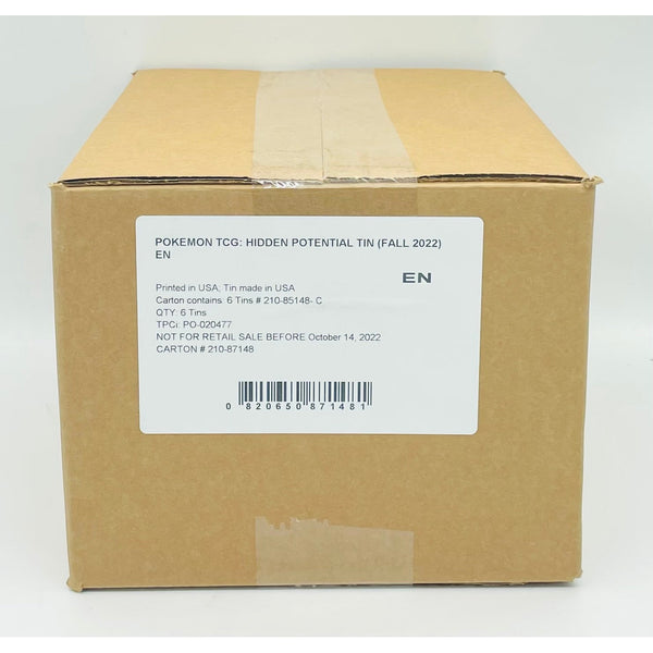 Pokemon TCG: Hidden Potential Tin Case of 6- Giratina V, Rotom V, and Gallade V