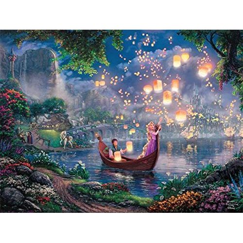 Thomas Kinkade Disney Rapunzel Tangled PAINTER OF LIGHT Jigsaw Puzzle 750 Piece