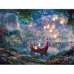Thomas Kinkade Disney Rapunzel Tangled PAINTER OF LIGHT Jigsaw Puzzle 750 Piece