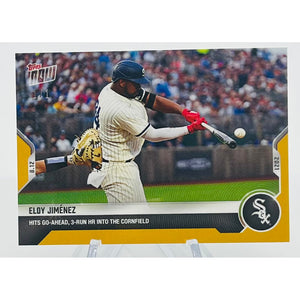 Eloy Jiménez HR in Field of Dreams -2021 MLB TOPPS NOW-#652 Gold Parallel #1/1