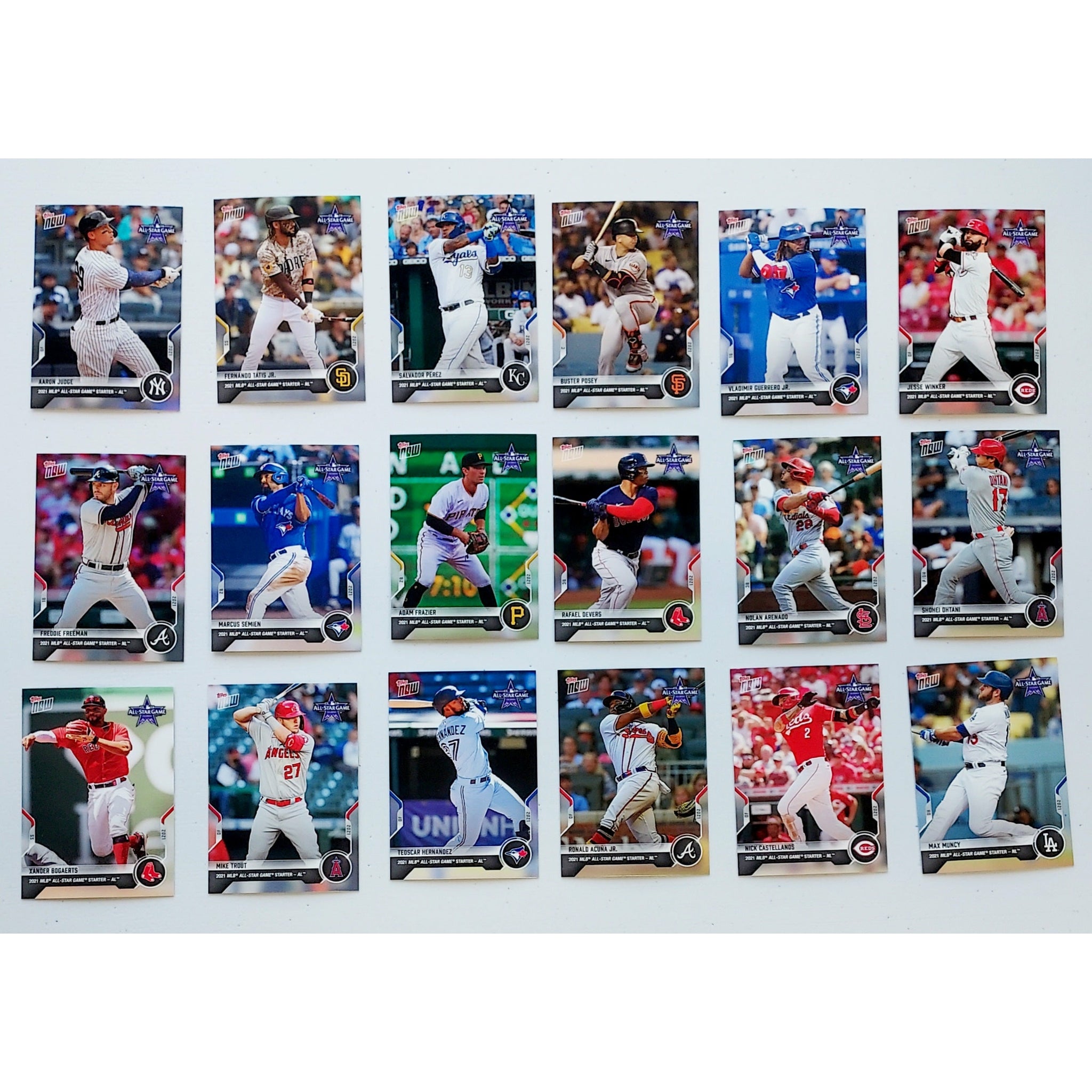 2021 MLB All-Star Game Coors Field- 18 Card Bundle (Pictured) - MLB TOPPS NOW
