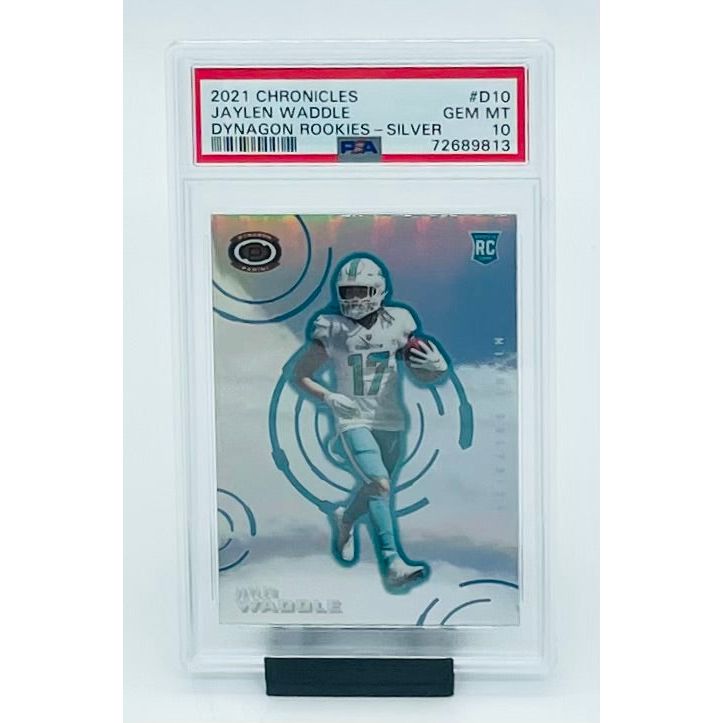2021 Panini Chronicles Football Jaylen Waddle Dynagon Rookies- Silver PSA 10