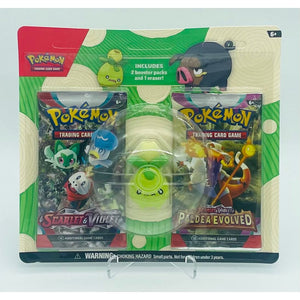 Pokemon TCG: Back to School 2023 Smoliv Eraser Blister, 2 Packs, Sealed