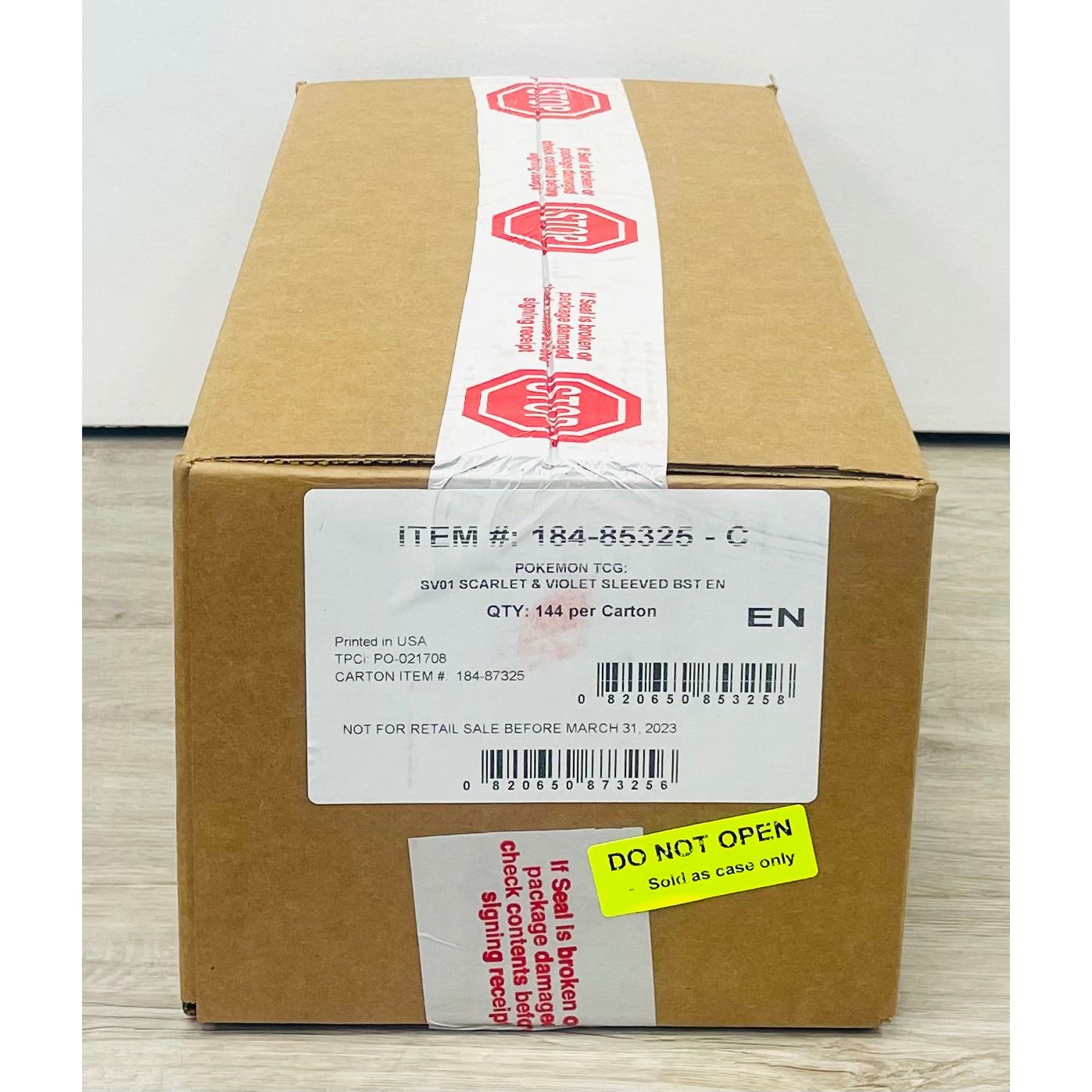 Pokemon TCG: Scarlet & Violet Sleeved Booster Pack CASE, Factory Sealed