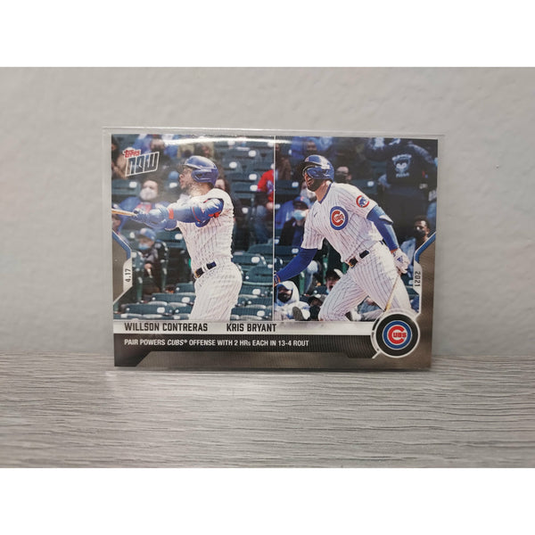 Willson Contreras / Kris Bryant - 2021 MLB TOPPS NOW Card 89 - Print Run: 402