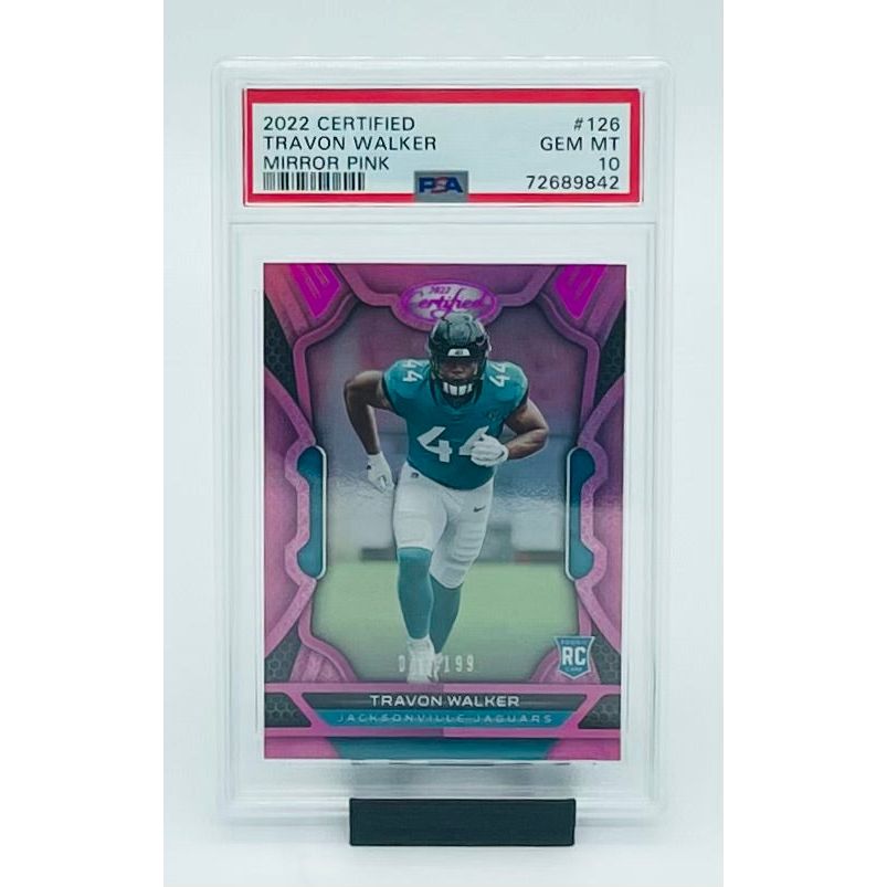 2022 Panini Certified Football Travon Walker Mirror Pink- RC PSA 10