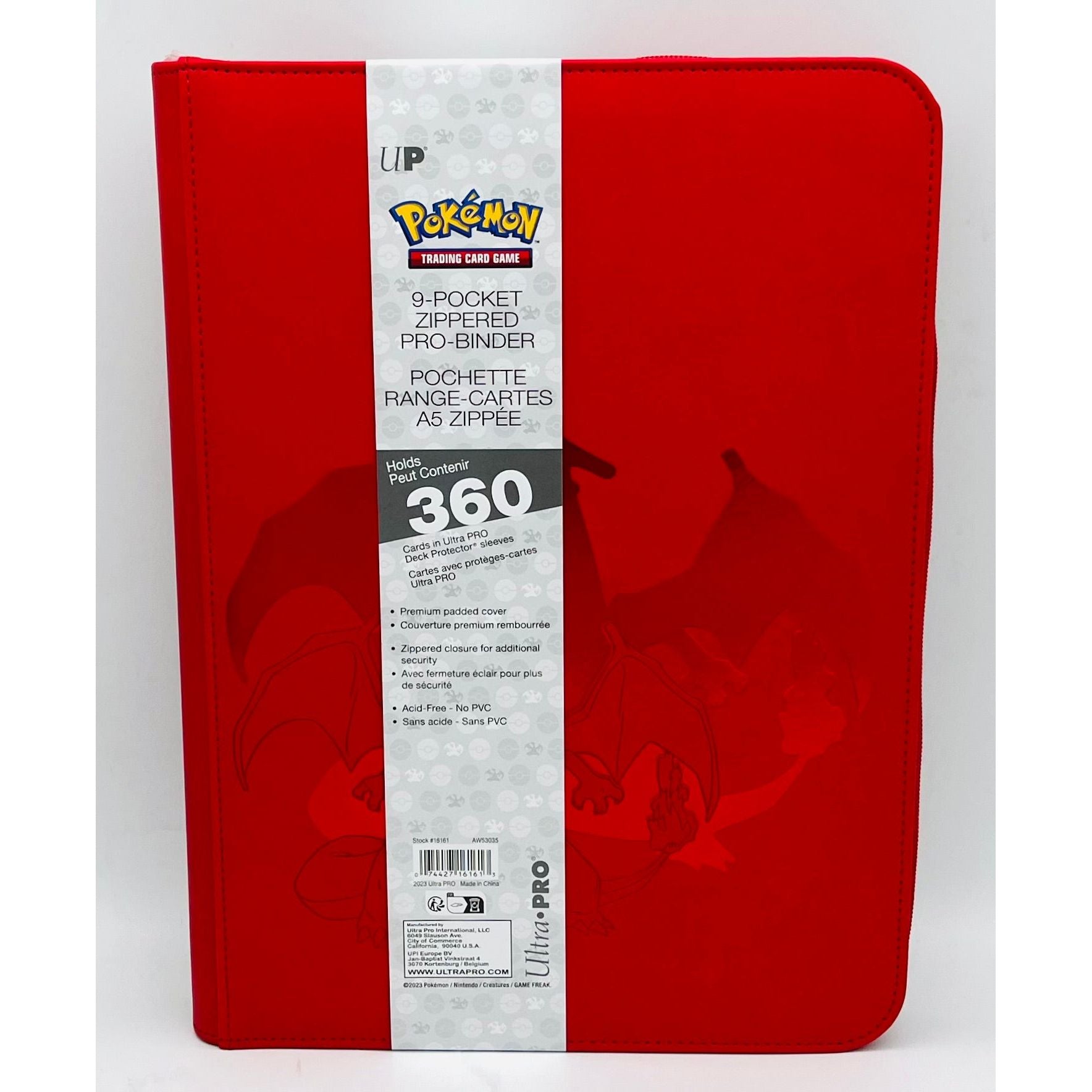 Ultra Pro Charizard 9-pocket Elite Series PRO-Binder for Pokemon Fandom Trade Ultra Pro Charizard 9-pocket Elite Series PRO-Binder for Pokemon Fandom Trade
