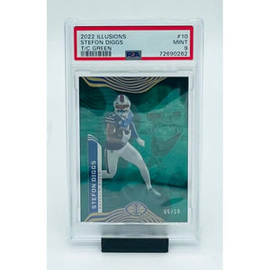 2022 Panini Illusions Football Stefon Diggs T/C Green PSA 9