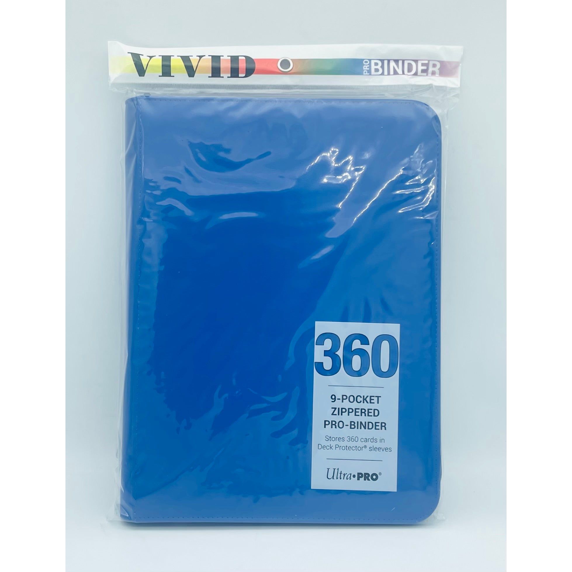 Ultra PRO Vivid 9-Pocket Zippered PRO-Binder: Blue Fandom Trade Ultra PRO Vivid 9-Pocket Zippered PRO-Binder: Blue Fandom Trade