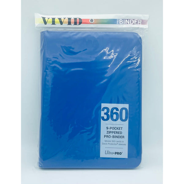 Ultra PRO Vivid 9-Pocket Zippered PRO-Binder: Blue