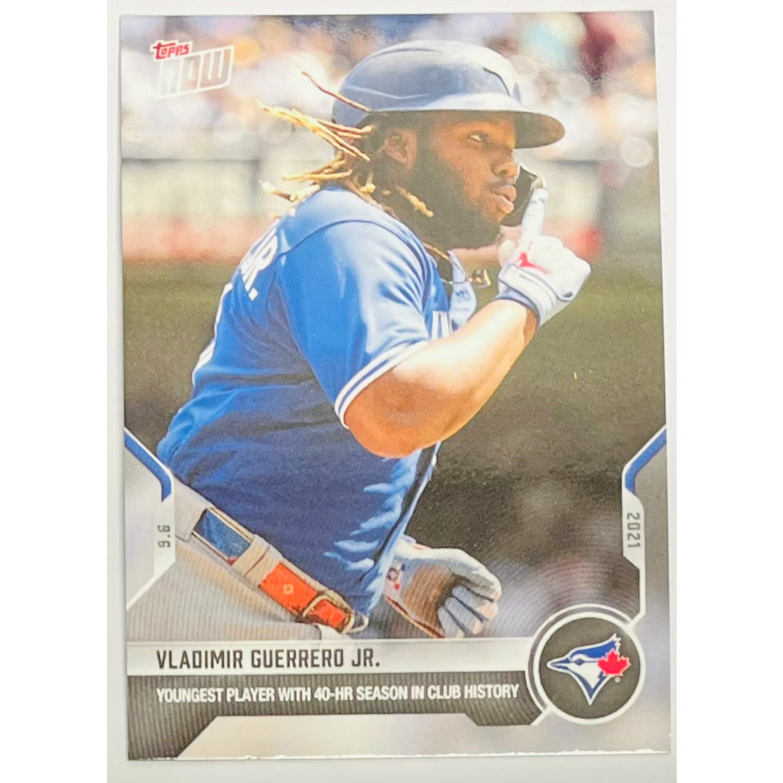 Vladimir Guerrero Jr. Youngest Jay Ever to 40 HR - 2021 MLB TOPPS NOW Card 767