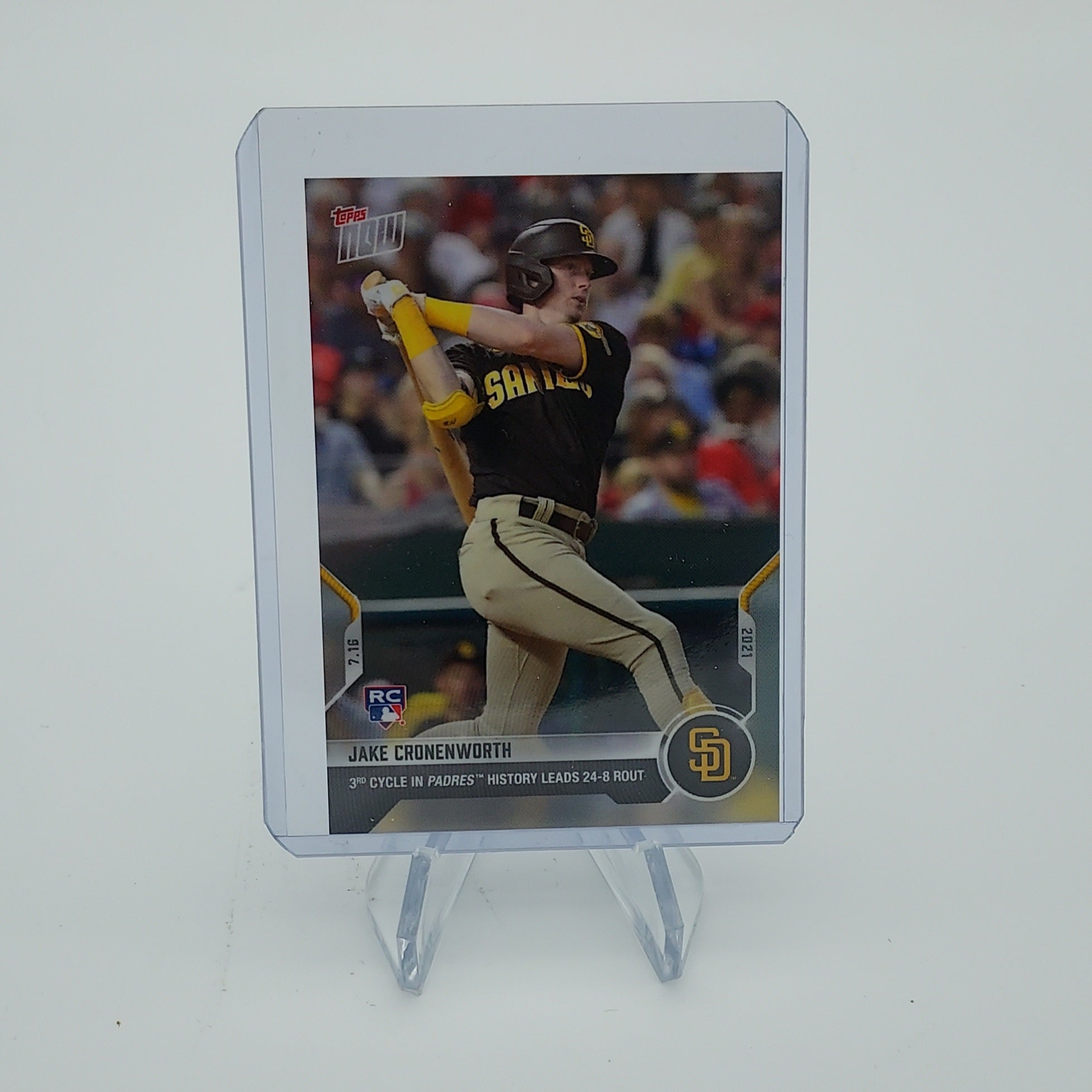 Jake Cronenworth Hits for Cycle - 2021 MLB TOPPS NOW Card 511 - PR: 3022