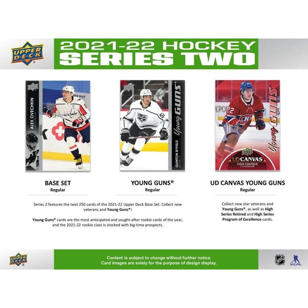 2021-2022 Upper Deck Series 2 NHL Hockey Blaster Box, Factory Sealed