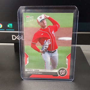 2021 Topps Now Road to Opening Day - Nat's Patrick Corbin - Red Parallel #4/10