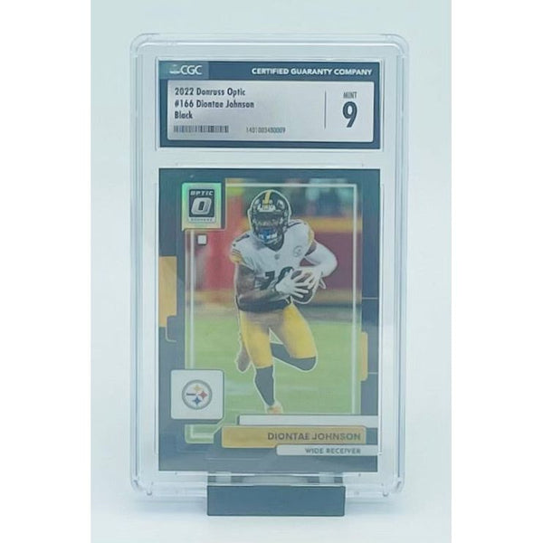 2022 Panini Donruss Optic Football Diontae Johnson Black CGC 9