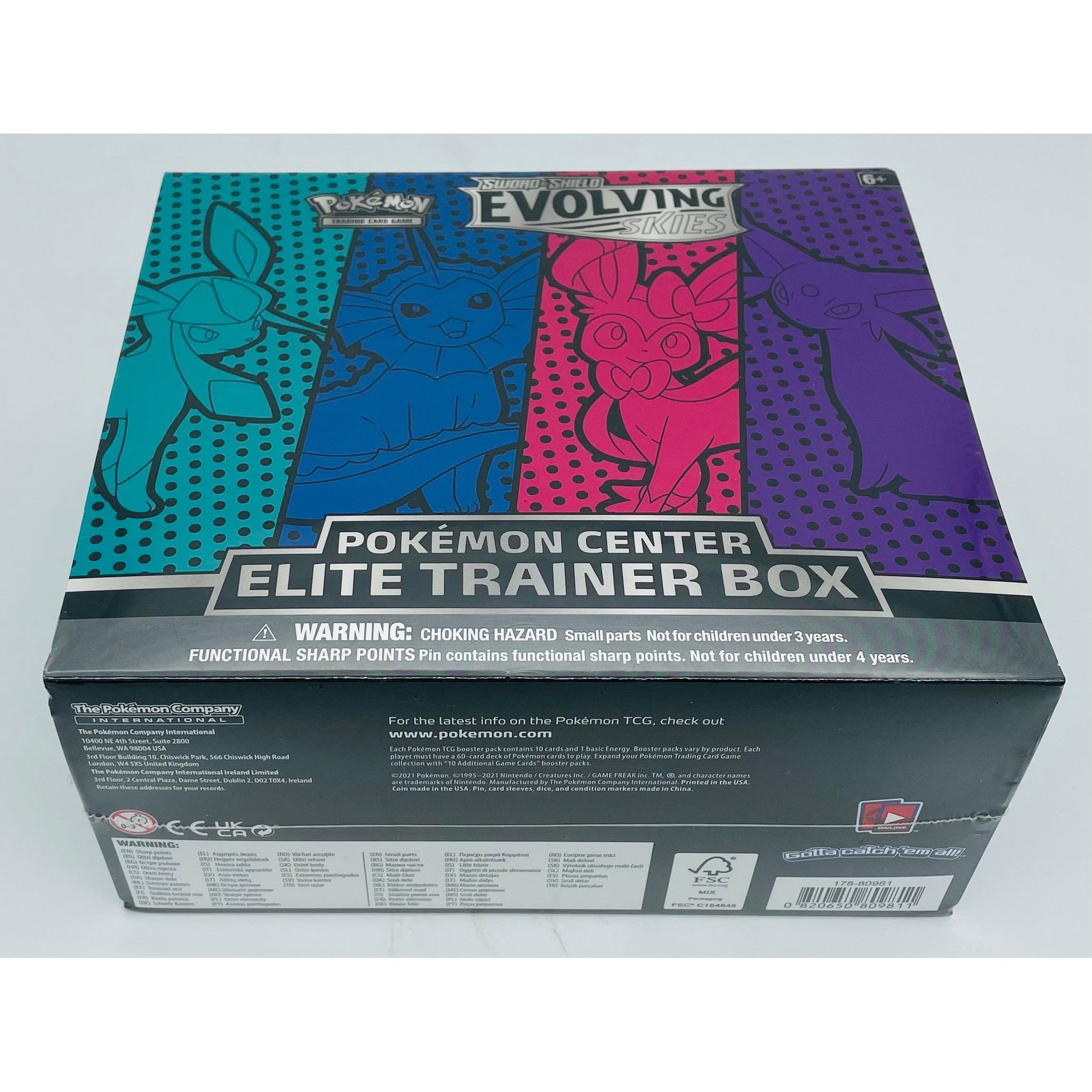 Pokemon Center Evolving Skies Elite Trainer Box ETB SET OF 2