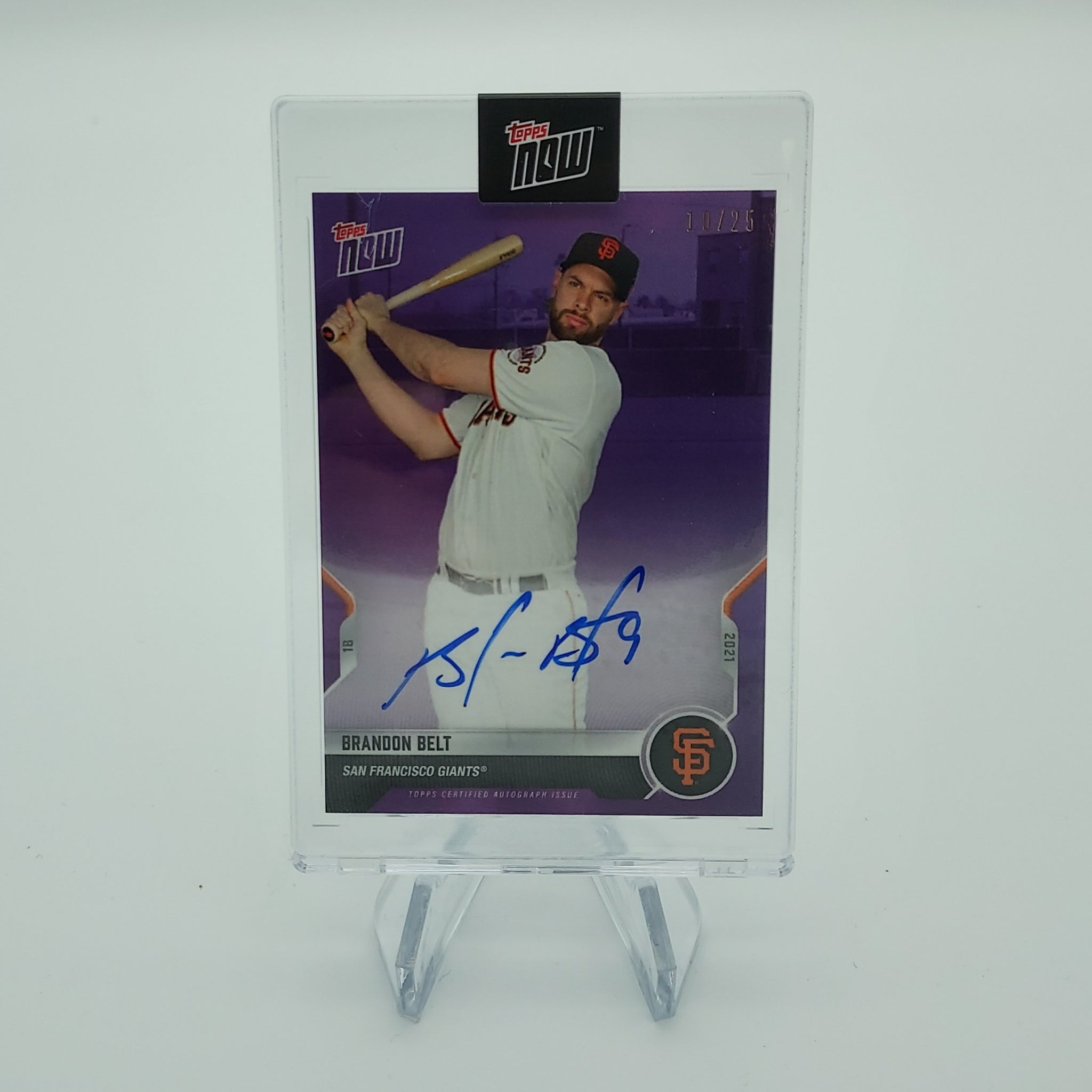 SF Giants Brandon Belt Road to Opening Day *Autographed* Purple Parallel #10/25