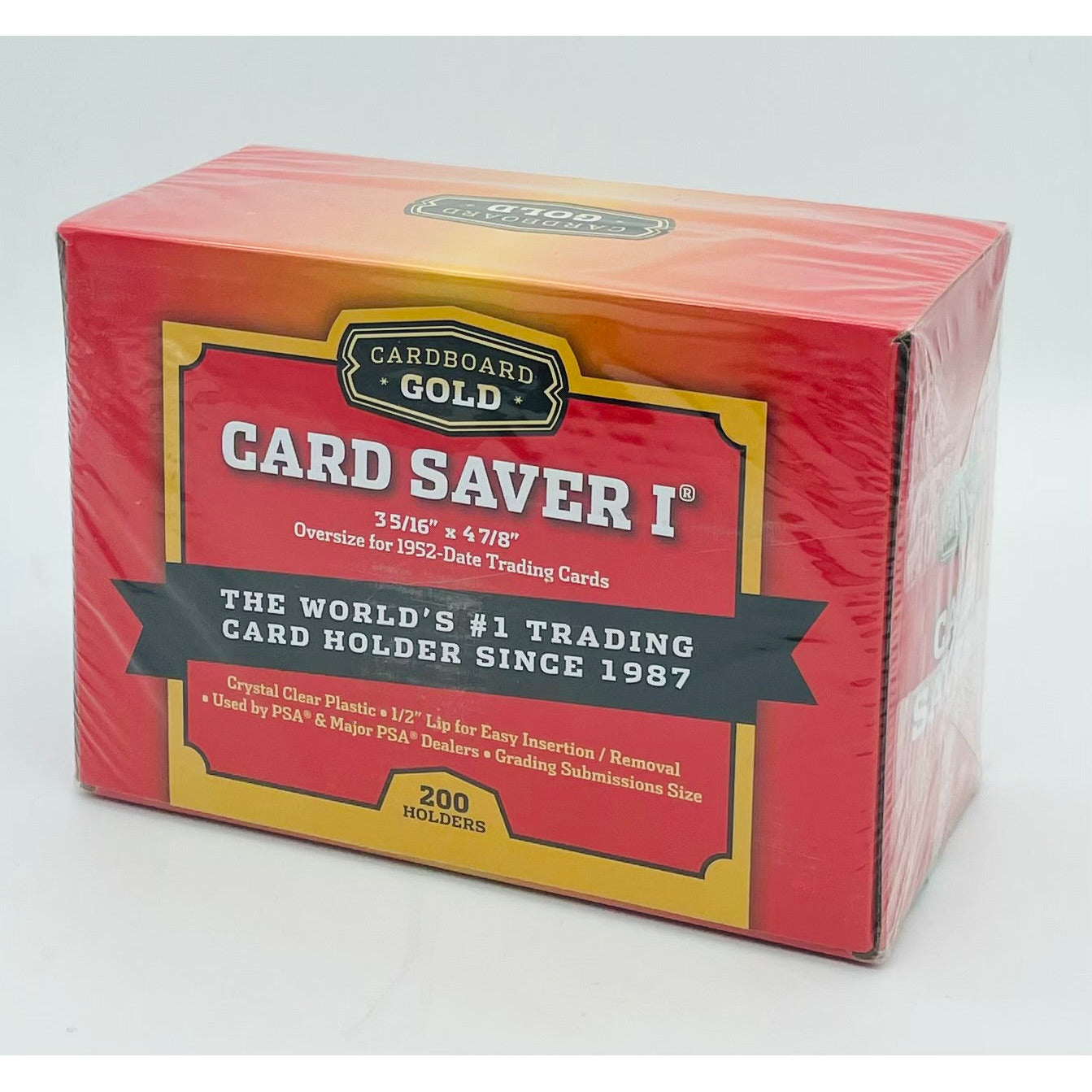Cardboard Gold 200ct Card Saver 1 - Semi Rigid Sleeves Protectors - PS Fandom Trade Cardboard Gold 200ct Card Saver 1 - Semi Rigid Sleeves Protectors - PS Fandom Trade
