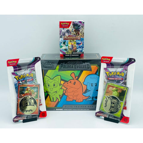 Pokemon TCG: Scarlet & Violet Paldea Evolved Fandom Trade Starter Bundle