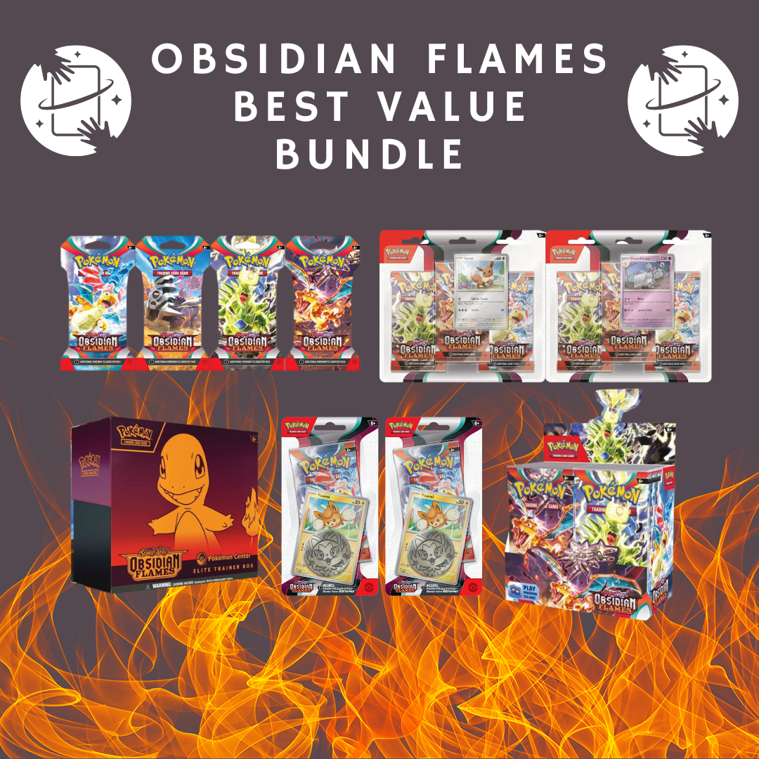 Pokemon TCG: Scarlet & Violet Obsidian Flames Fandom Trade Best Value Bundle