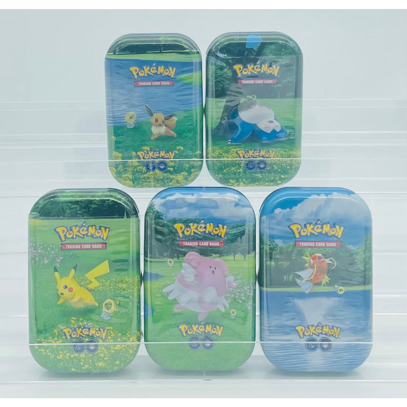 Pokemon TCG: Pokemon GO Mini Tin Set of 5 Tins, Complete Art Set- Sealed