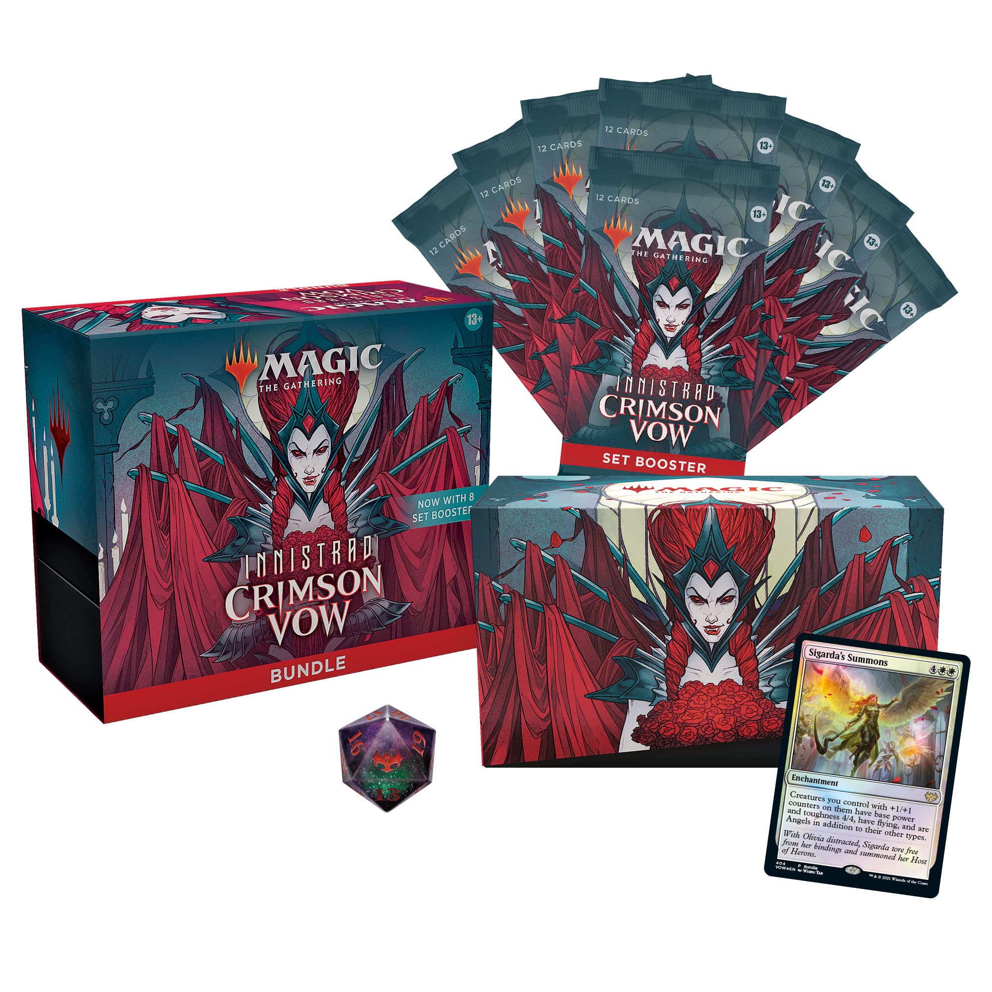 MTG: Magic the Gathering CRIMSON VOW Bundle with 8 Set Boosters Factor Fandom Trade MTG: Magic the Gathering CRIMSON VOW Bundle with 8 Set Boosters Factor Fandom Trade
